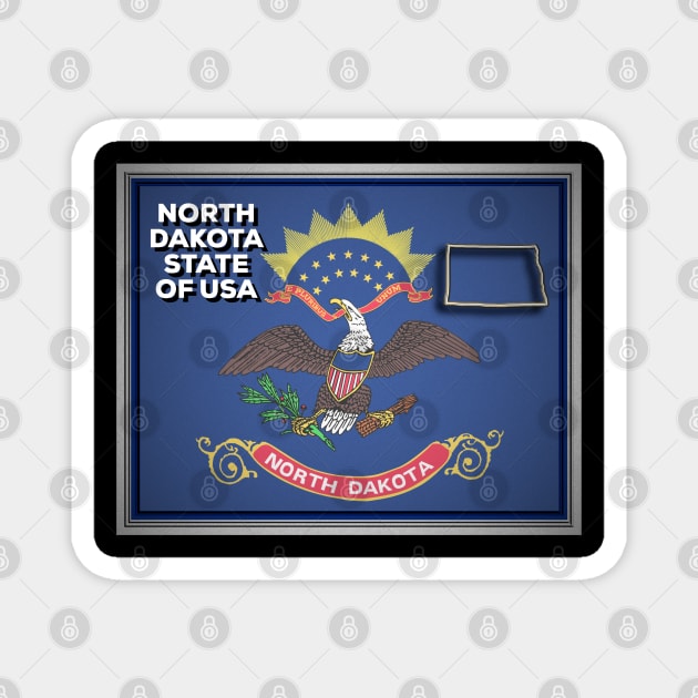 North Dakota Magnet by IBMClothing