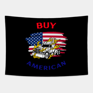 American Trucker Buy American RWB Tapestry