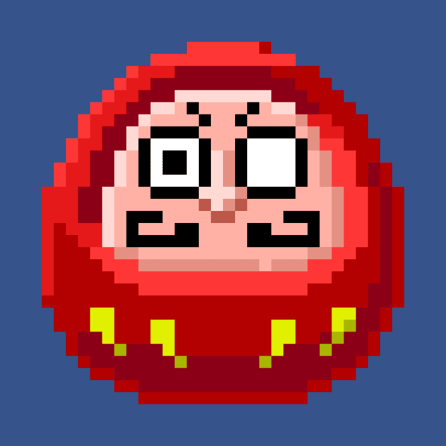 8 Bit Daruma by EvilTees