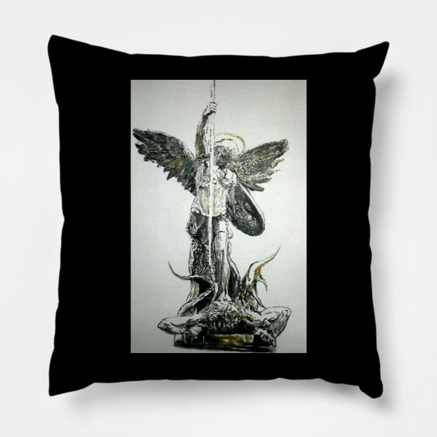 Archangel Pillow by Mike Nesloney Art