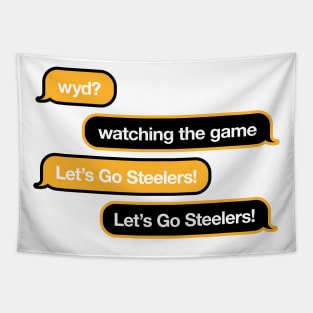 Steelers WYD Text Tapestry