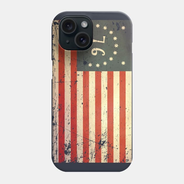 USA Bennington Flag - Vintage Phone Case by The Libertarian Frontier 