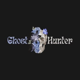 Ghost Hunter Flower Skull T-Shirt