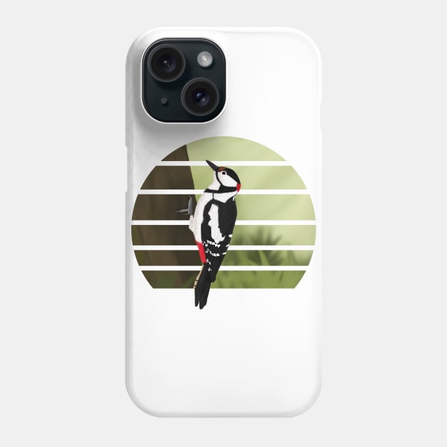 jz.birds Woodpecker Bird Animal Art Phone Case by jzbirds