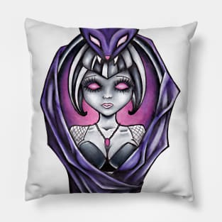 Isolared bat girl Pillow