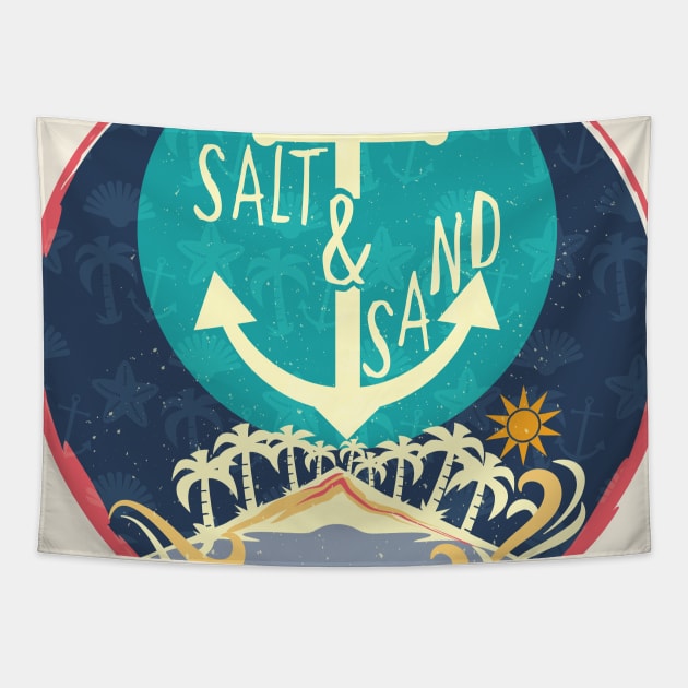 Beach Salt and Sand Tapestry by famenxt