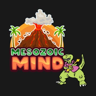 T-Rex Rocks Guitar! - Mesozoic Mind T-Shirt