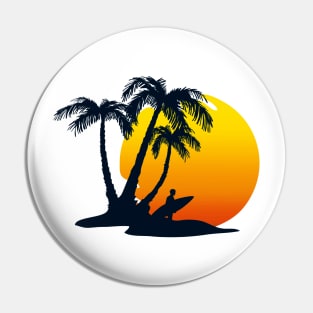 My Favorite Color is Sunset for Women Pin