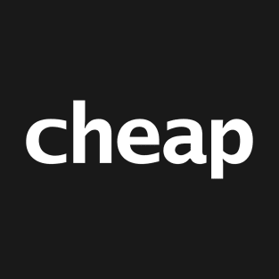 Cheap Minimal Typography T-Shirt