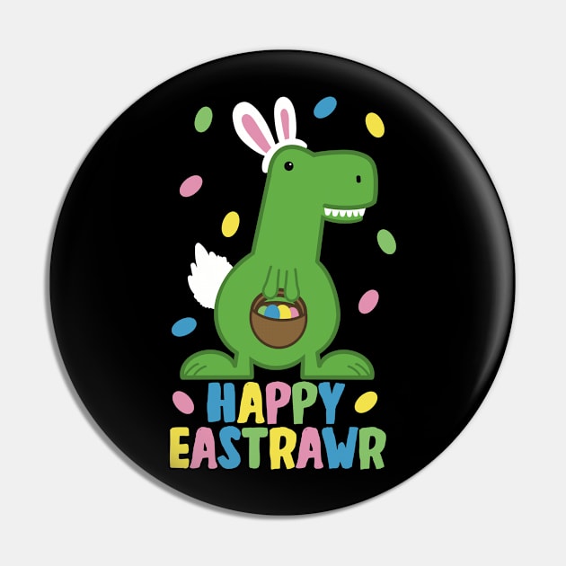 Happy Eastrawr Dino Easter Bunny Pin by Punful