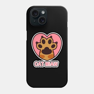 Cat paw, paw print, cute paw Phone Case