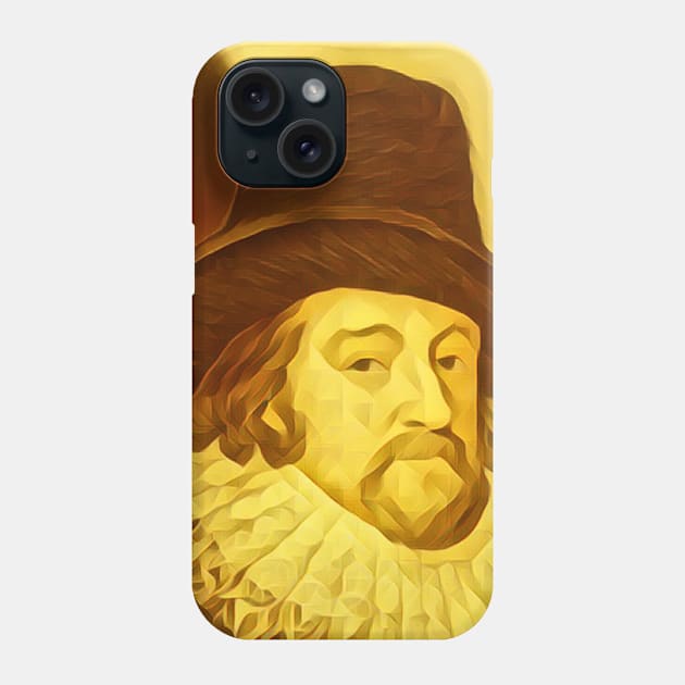 Francis Bacon Golden Portrait | Francis Bacon Artwork 9 Phone Case by JustLit