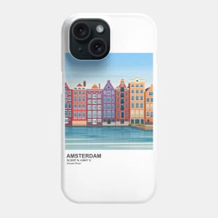 Amsterdam Canal Houses, The Netherlands Phone Case