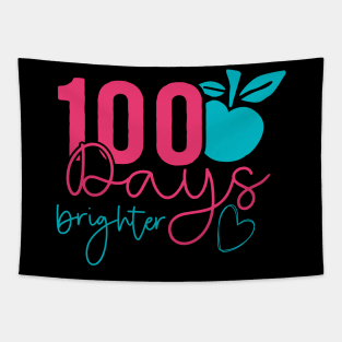 100 Days Brighter – Sweet & Simple Teacher Celebration Design Tapestry