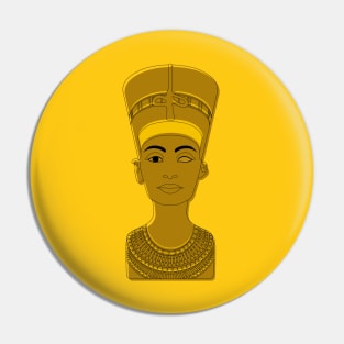 Nefertiti yellow Pin