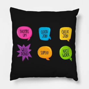 Confetti Positive Sayings Sticker pack Pillow