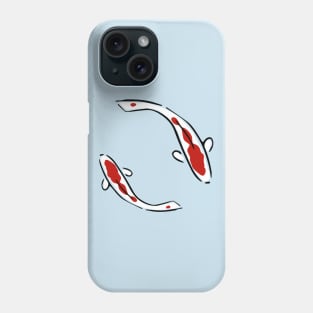 Minimalist Carp Koi YinYang Tshirt T-Shirt Phone Case