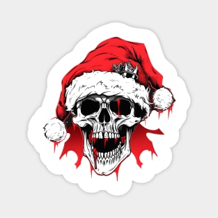 Christmas Celebration with a Skull Twist Magnet