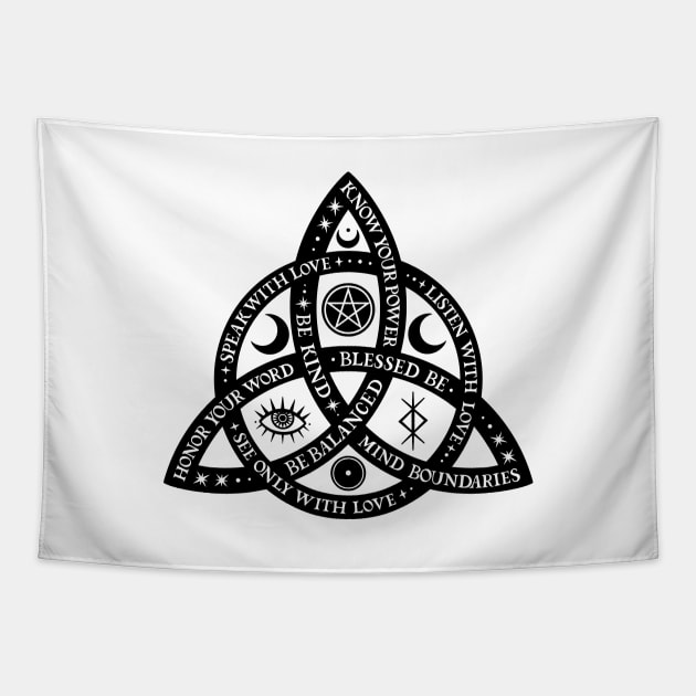 Triquetra Tapestry by OccultOmaStore