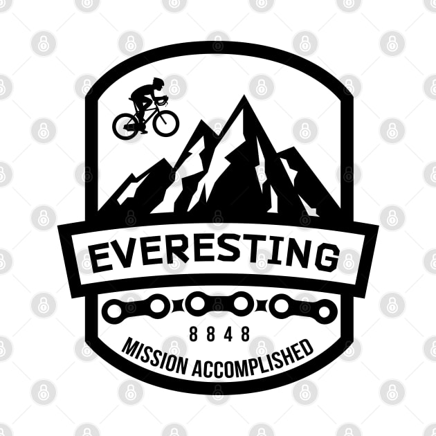 Everesting Mission Accomplished / for cycling lovers / 8848 meters by Naumovski