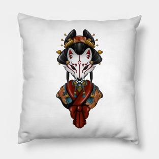 Geisha kitsune Pillow