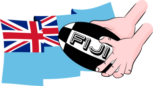 Fiji Rugby Flag Magnet