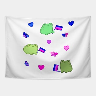 Rotund Bisexual Frogs Tapestry