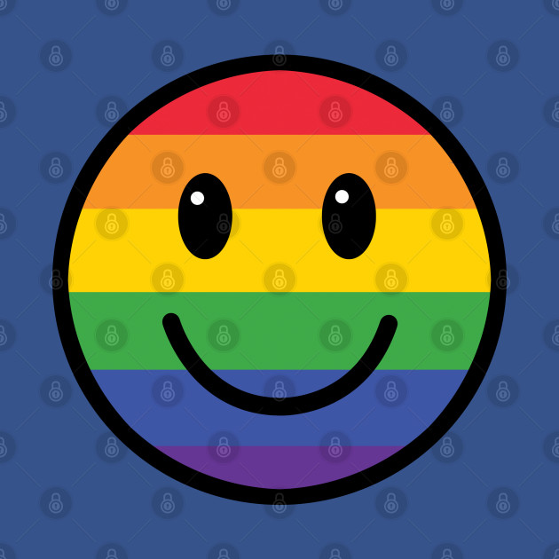 Discover Rainbow Smiley Face - Smiley Face - T-Shirt