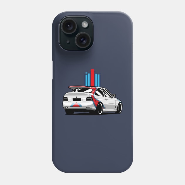 White Escort Rally Phone Case by KaroCars