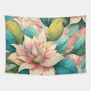 Abstract Flora Tapestry