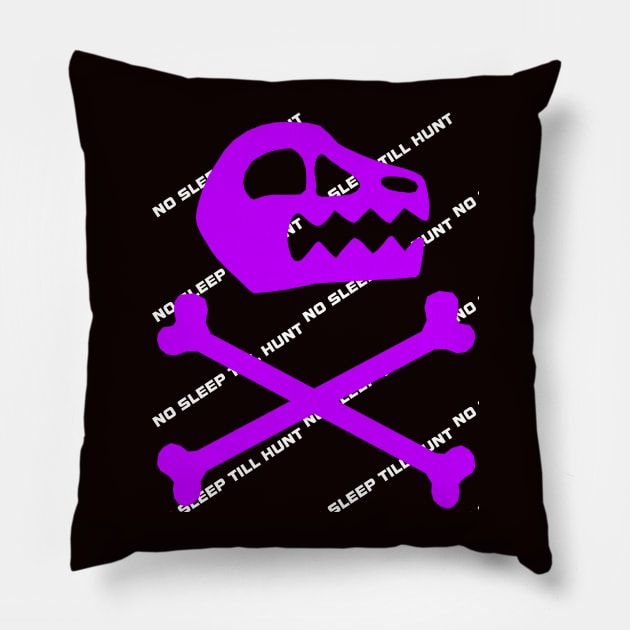 No Sleep Till Hunt Pillow by possumtees