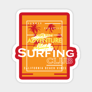 California Tropical Beach Surfing Club Magnet