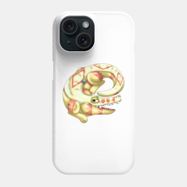 Cocoadile: Yellow Phone Case by spyroid101