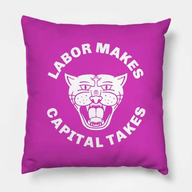 Labor Makes Capital Takes Pillow by Football from the Left