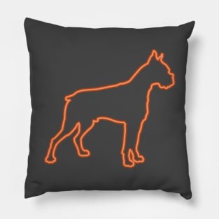 80s Retro Neon Sign Boxer Pillow