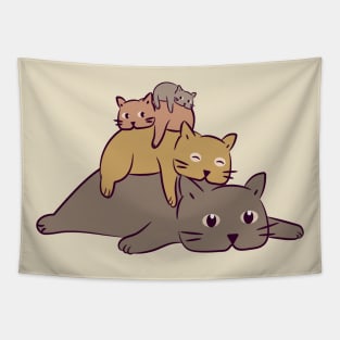 Cat stack Tapestry