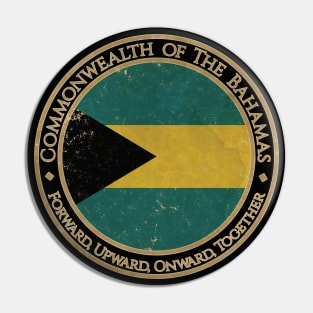 Vintage Commonwealth of The Bahamas USA North America United States Flag Pin