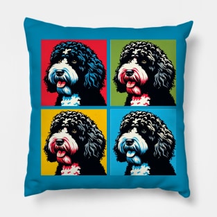 Portuguese Water Dog Pop Art - Dog Lover Gifts Pillow