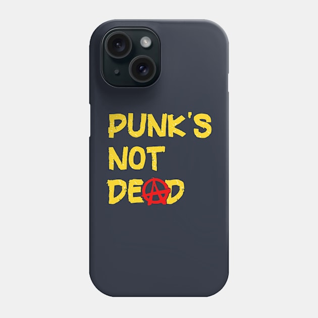 Post Punk Rock Music is Not Dead Phone Case by PlanetMonkey