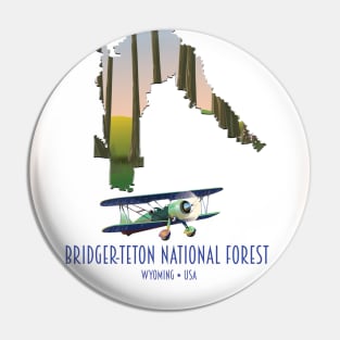 Bridger-teton national forest map Pin