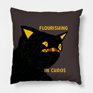 Flourishing in chaos Pillow