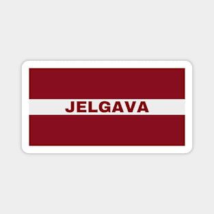 Jelgava City in Latvian Flag Magnet