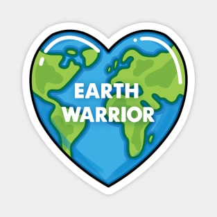 Earth Warrior - Heart Earth Magnet