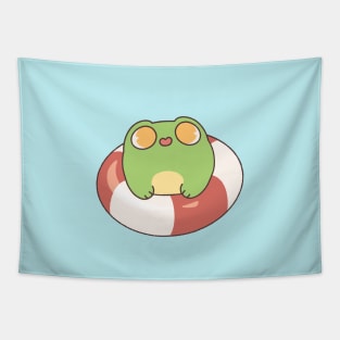 Frog on a Float Tapestry