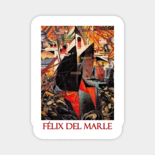 The Port (1914) by Felix Del Marle Magnet