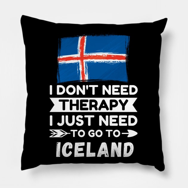 Iceland Visit Pillow by footballomatic