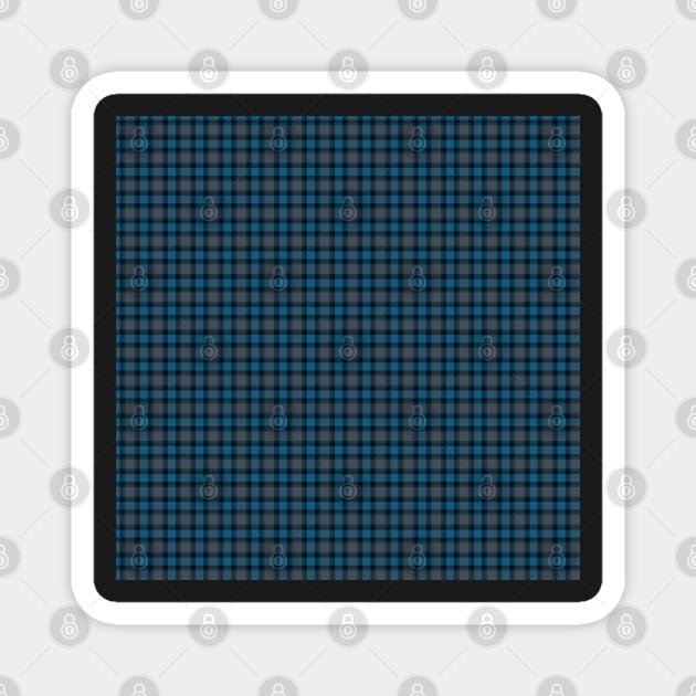 Orient Plaid - Shades of Blue Magnet by suzyhager