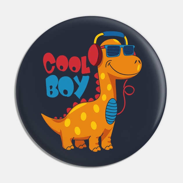 Cool Boy Dinosaur Pin by WorldDinosaurs