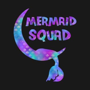 Mermaid Squad Party Tee For Girls T-Shirt