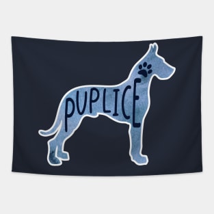 Puplice Dog Pun Tapestry